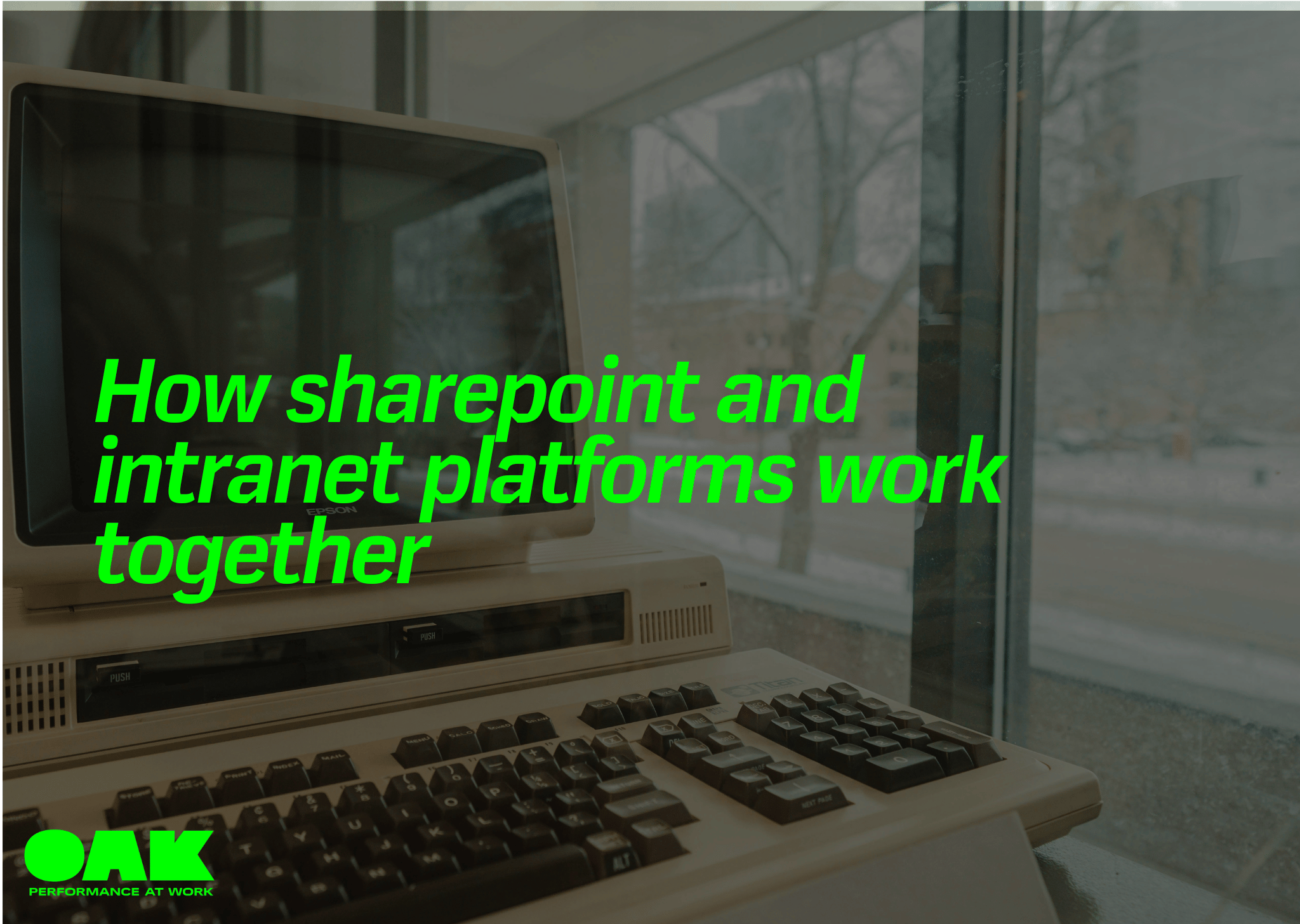 blog header for how sharepoint and intranet platforms work together
