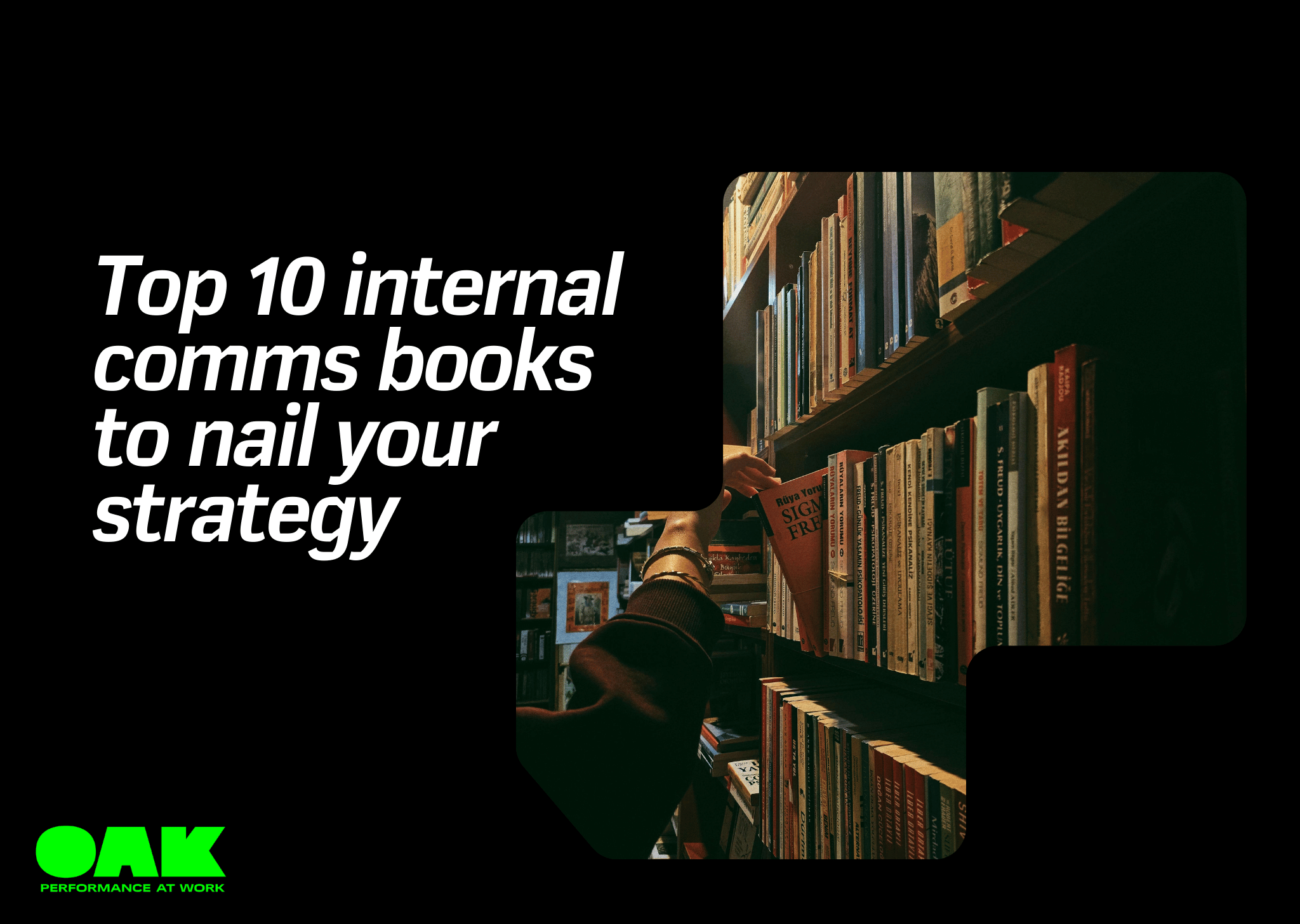 blog header for top 10 comms books to nail your internal comms strategy